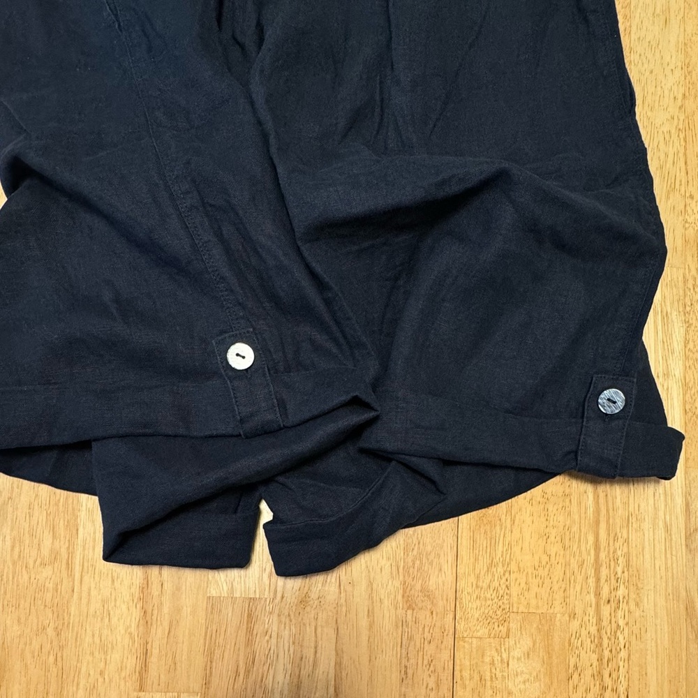 J. Jill Womens Navy Blue Linen Shorts, size XL, futs like 2X - Picture 10 of 12